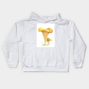 Art picture painted watercolor mushroom Kids Hoodie